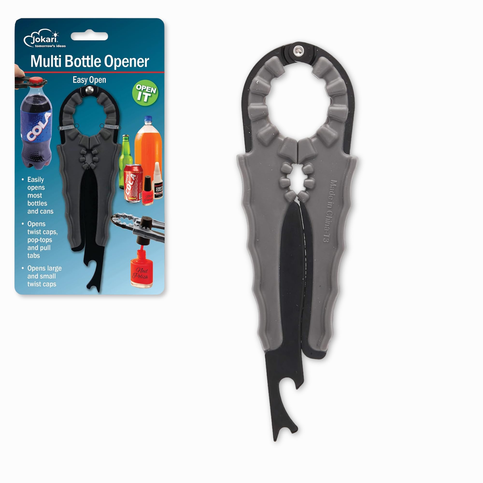 Amazon.com: Jokari Multi Bottle Opener for Jars Bottles and Cans 3